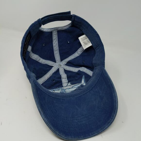 Distinctive Headwear Men's Florida Twill Strapback Hat Embroidered Shark Blue - Picture 9 of 11